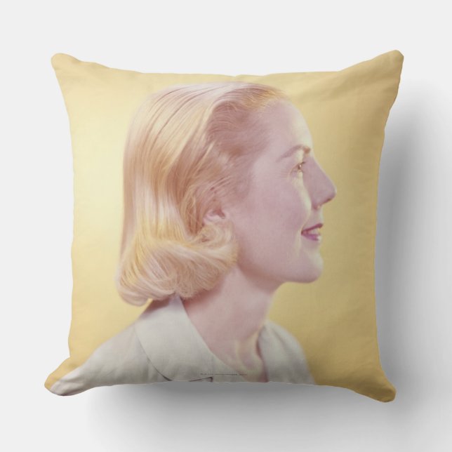 Blonde Woman Cushion (Front)