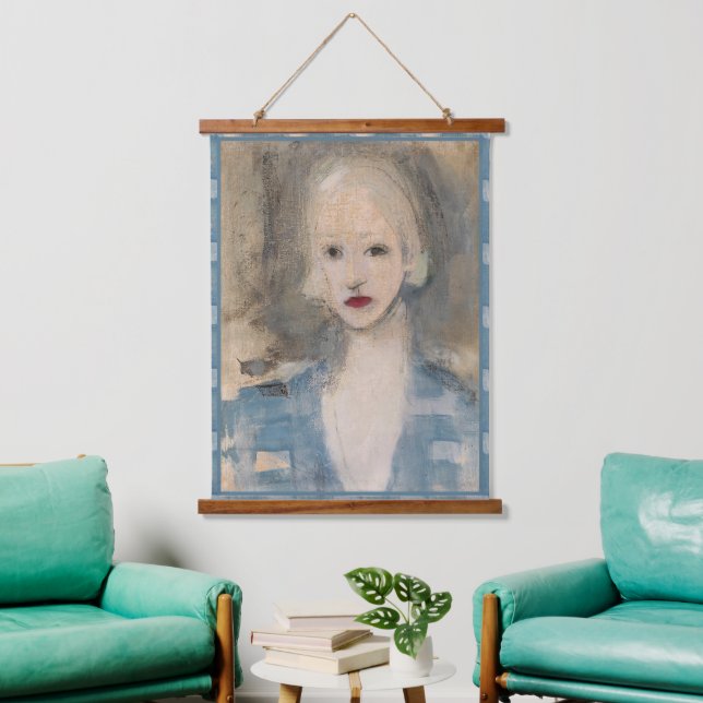 Blonde Woman, Helene Schjerfbeck Hanging Tapestry (Living Room)