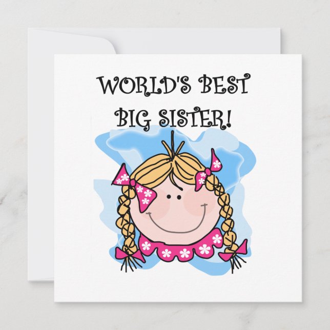 Blonde World's Best Big Sister Gifts (Front)