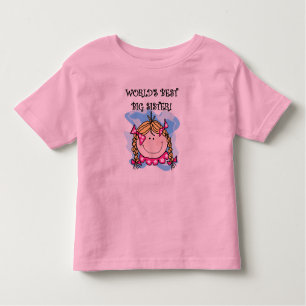 Blonde World's Best Big Sister Toddler T-Shirt