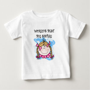 Blonde World's Best Big Sister Tshirts and Gifts