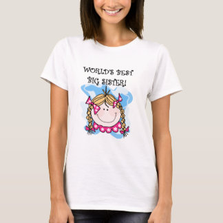 Blonde World's Best Big Sister Tshirts and Gifts