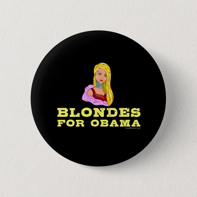 Blondes for Obama Button (Front)