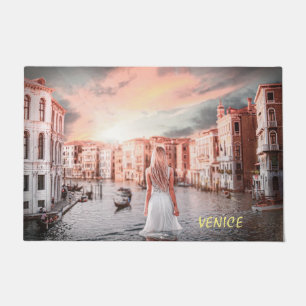 Blondie In Romantic Venice Doormat