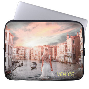 Blondie In Romantic Venice Laptop Sleeve