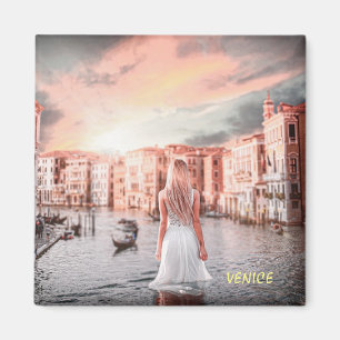 Blondie In Romantic Venice Magnet