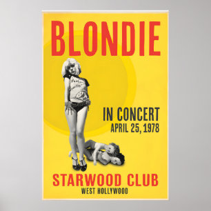 Blondie Starwood Club 1978 Concert Print - Vivid