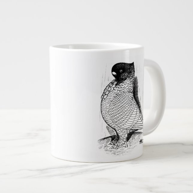Blondinette Pigeon Laced 1978 Large Coffee Mug (Front Right)