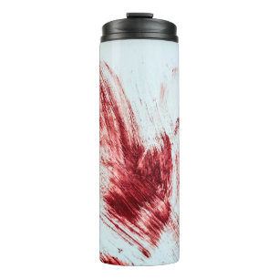 Blood and bloody marks in old bathtub. Halloween b Thermal Tumbler