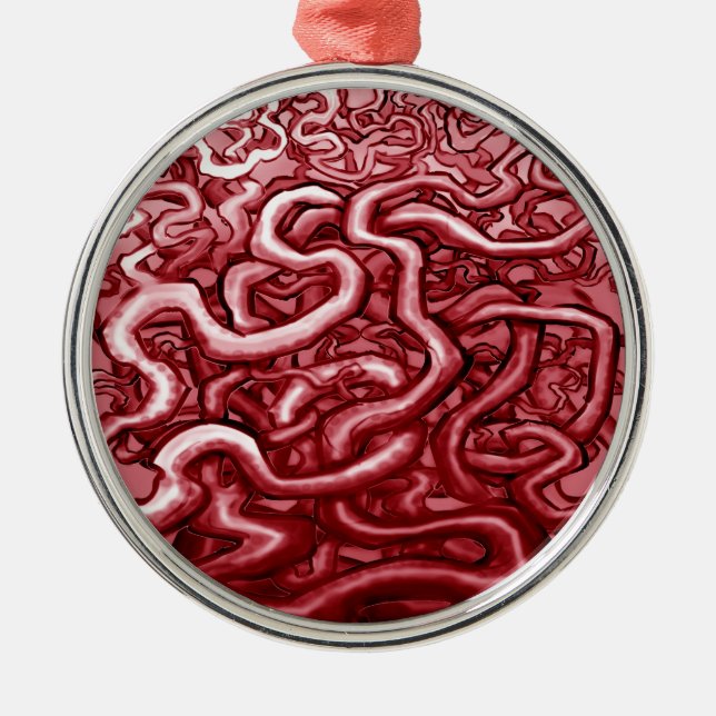 Blood and Guts Metal Tree Decoration (Front)