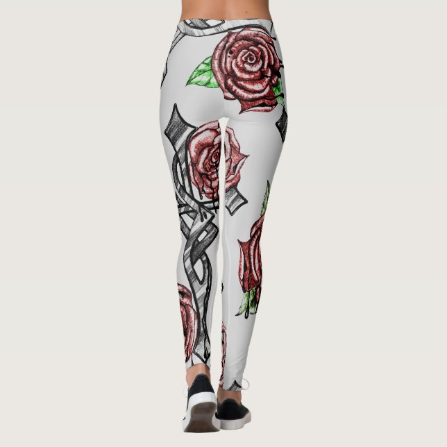Blood and Roses Leggings (Back)