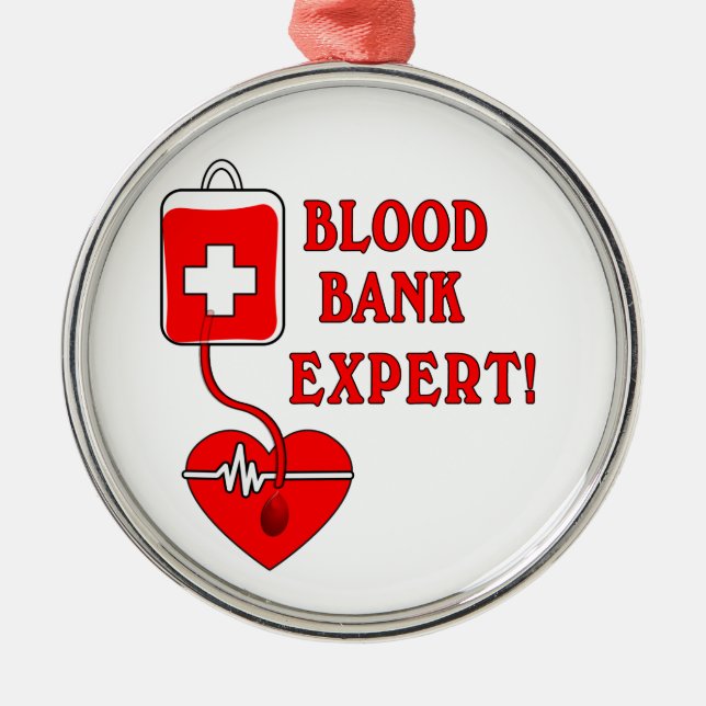 BLOOD BANK EXPERT METAL TREE DECORATION (Front)