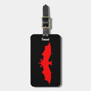 Blood Bat Luggage Tag