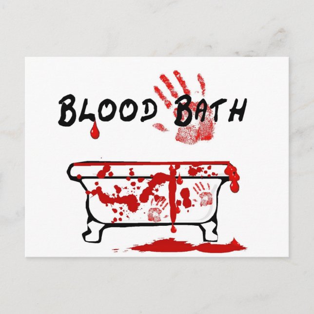 Blood Bath Postcard (Front)