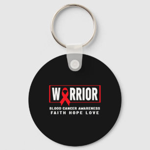 Blood Cancer Awareness - Blood Cancer Warrior Key Ring