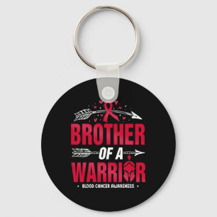 Blood Cancer Awareness Brother Of A Warrior Red Ri Key Ring