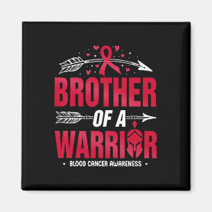 Blood Cancer Awareness Brother Of A Warrior Red Ri Magnet