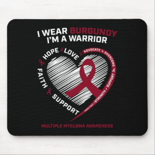 Blood Cancer Awareness Burgundy Multiple Myeloma W Mouse Pad