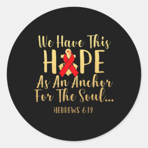 Blood Cancer Awareness Day Leukaemia Disease Suppo Classic Round Sticker