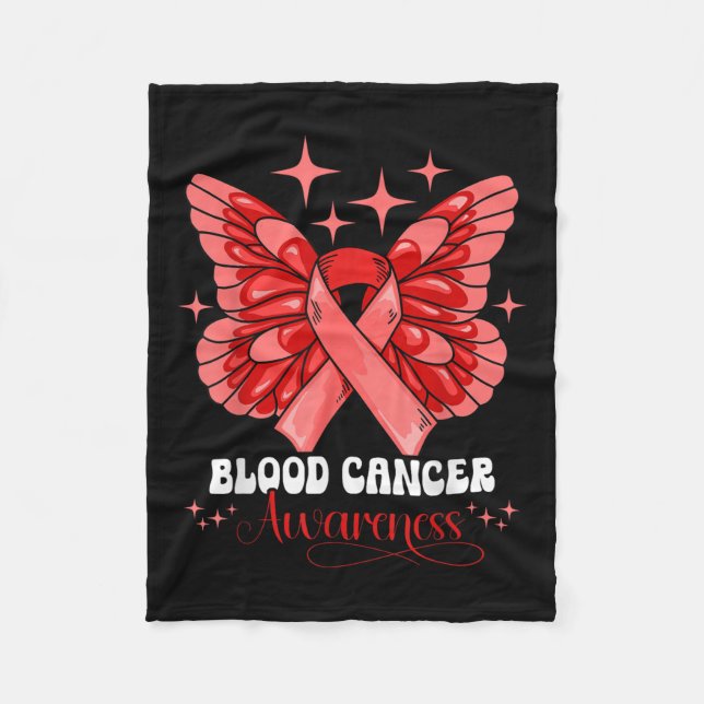 Blood Cancer Awareness  Fleece Blanket (Front)