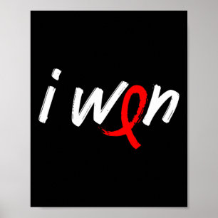 Blood Cancer Awareness - I Won Survivor Fighter  Poster