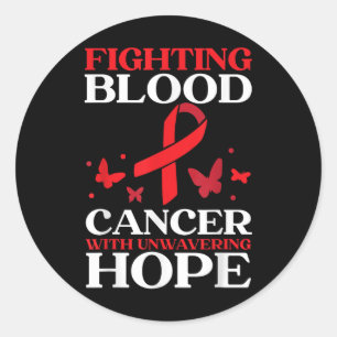 Blood Cancer Awareness Leukaemia Lymphoma Myeloma  Classic Round Sticker