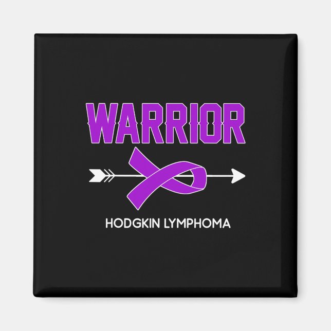 Blood Cancer Awareness Outfit Hodgkin Lymphoma War Magnet (Front)