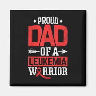 Blood Cancer Awareness Proud Dad Of A Leukaemia Fi Magnet