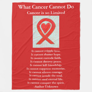 Blood Cancer Awareness Ribbon Fleece Blankets