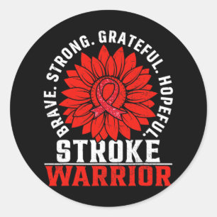 Blood Cancer Awareness Sunflower Classic Round Sticker