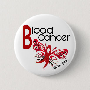 Blood Cancer BUTTERFLY 3.1 6 Cm Round Badge