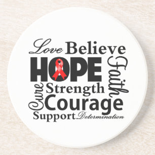 Blood Cancer Collage of Hope Coaster