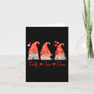 Blood Cancer Faith Hope Love Red Gnomes Heart Warr Card