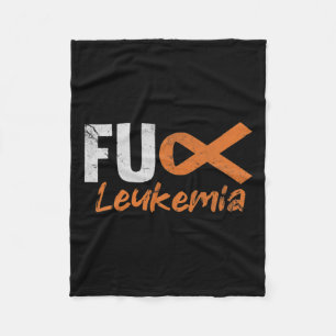 Blood Cancer Fighter Awareness Distressed Fleece Blanket