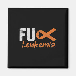 Blood Cancer Fighter Awareness Distressed Magnet