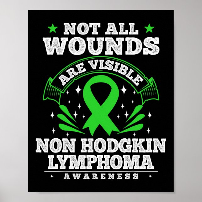 Blood Cancer Gift Non Hodgkin Lymphoma Awareness R Poster (Front)