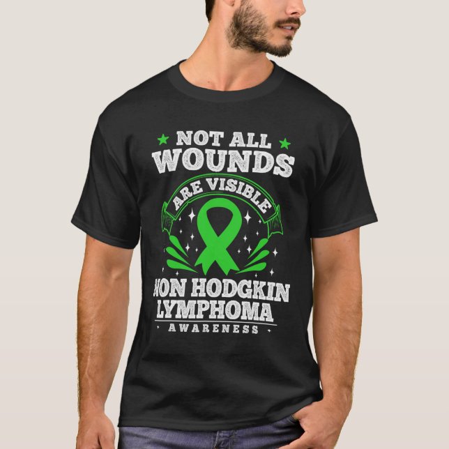 Blood Cancer Gift Non Hodgkin Lymphoma Awareness R T-Shirt (Front)