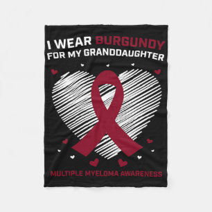 Blood Cancer Gifts Granddaughter Multiple Myeloma Fleece Blanket
