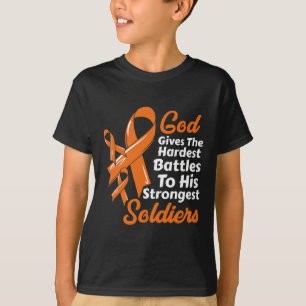 Blood Cancer God Gives Hardest Ttles Strongest Sol T-Shirt