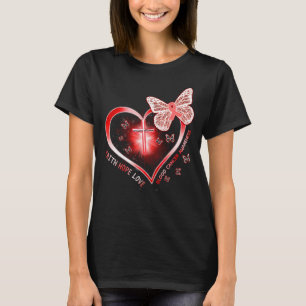 blood cancer heart cross gift survivor warrior T-Shirt
