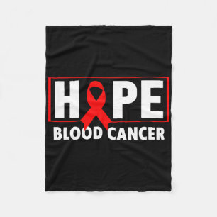 Blood Cancer - Hope Blood Cancer Awareness Fleece Blanket