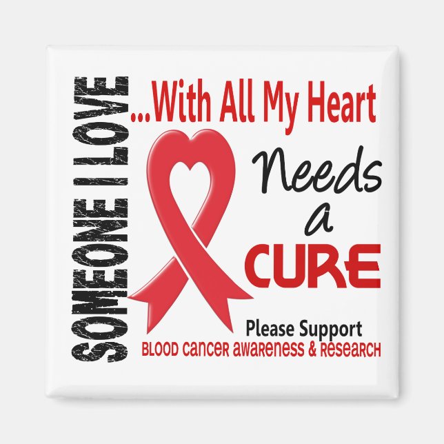 Blood Cancer Needs A Cure 3 Magnet (Front)