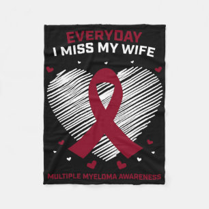 Blood Cancer Products Gifts Wife Multiple Myeloma Fleece Blanket