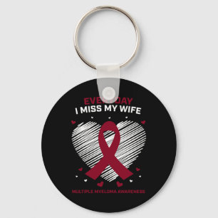 Blood Cancer Products Gifts Wife Multiple Myeloma Key Ring