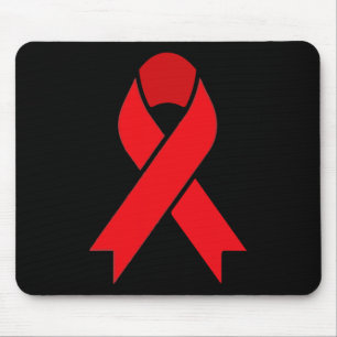 Blood Cancer Red Ribbon Week Awareness HIVAIDS Awa Mouse Pad