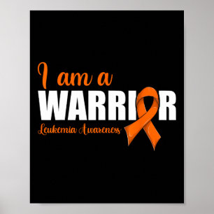 Blood Cancer Ribbon Leukaemia Awareness Poster