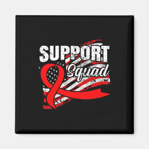 Blood Cancer Support Squad USA Flag Awareness Ribb Magnet