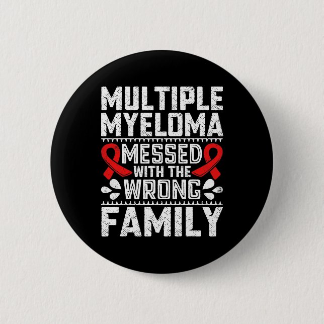 Blood Cancer Survivor Plasma Cell Myeloma Awarenes 6 Cm Round Badge (Front)