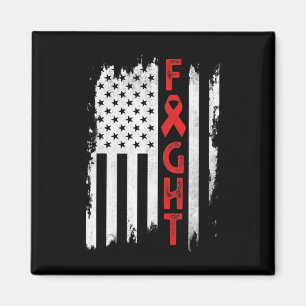 Blood Cancer Warrior Blood Cancer Awareness Red Ri Magnet