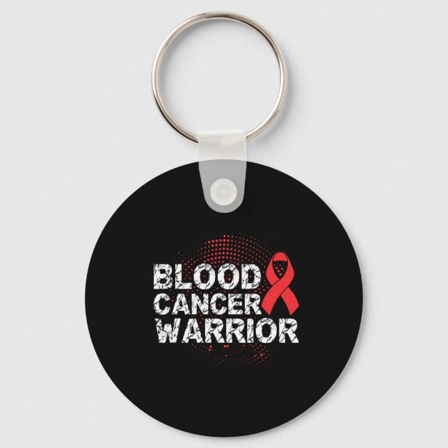 Blood Cancer Warrior  Key Ring (Front)